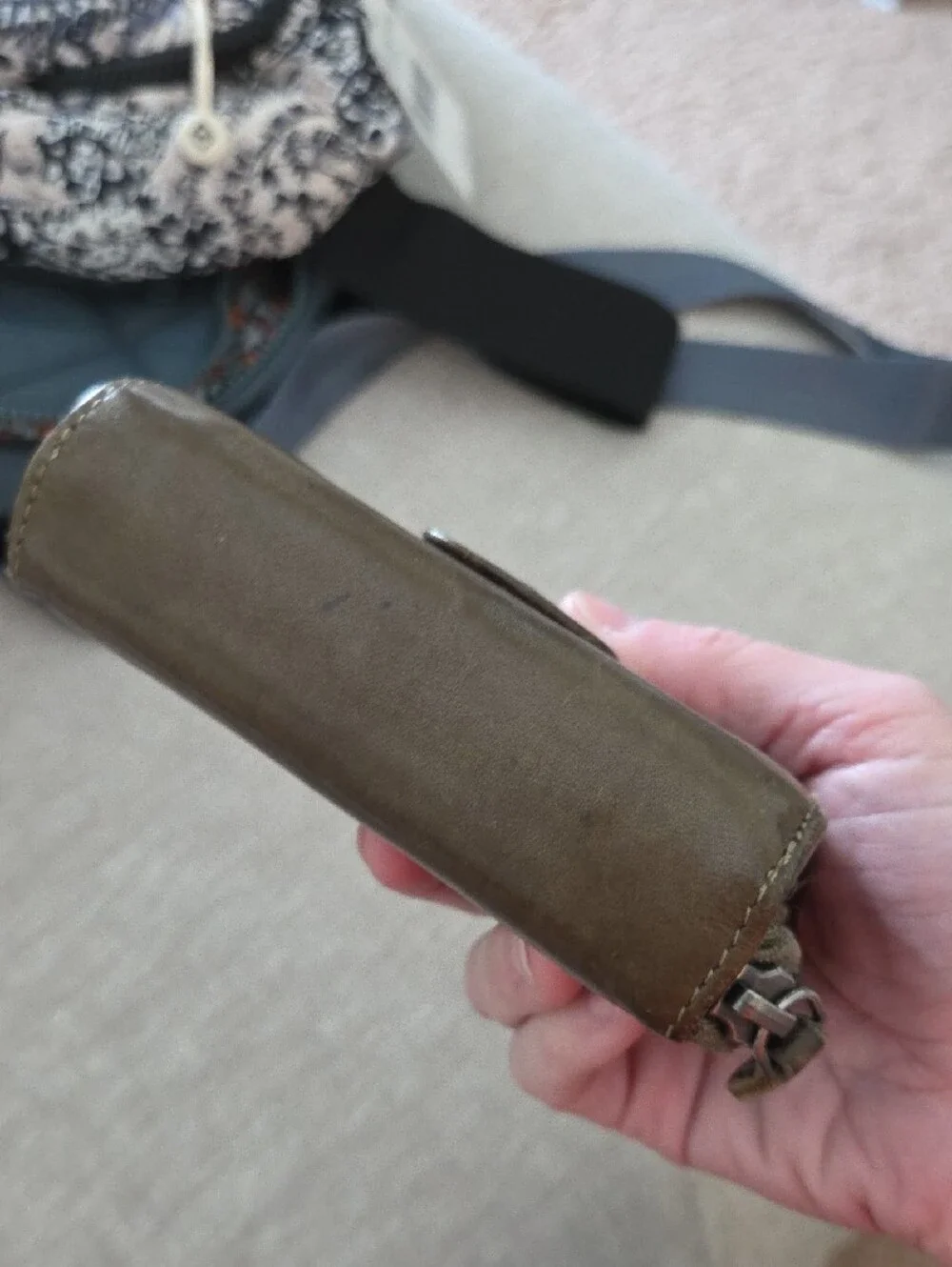 Olive Green Leather Wallet